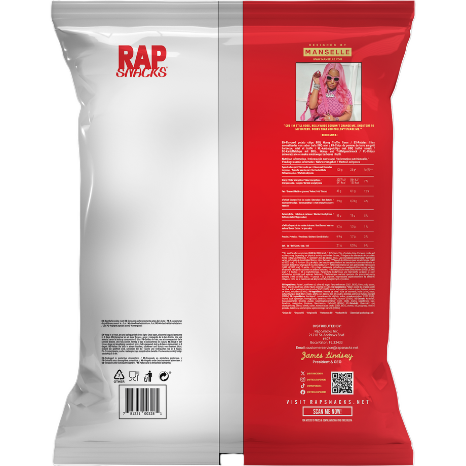 Rap Snacks Nicki Minaj BBQ Honey Truffle 71g – Taste of Spain