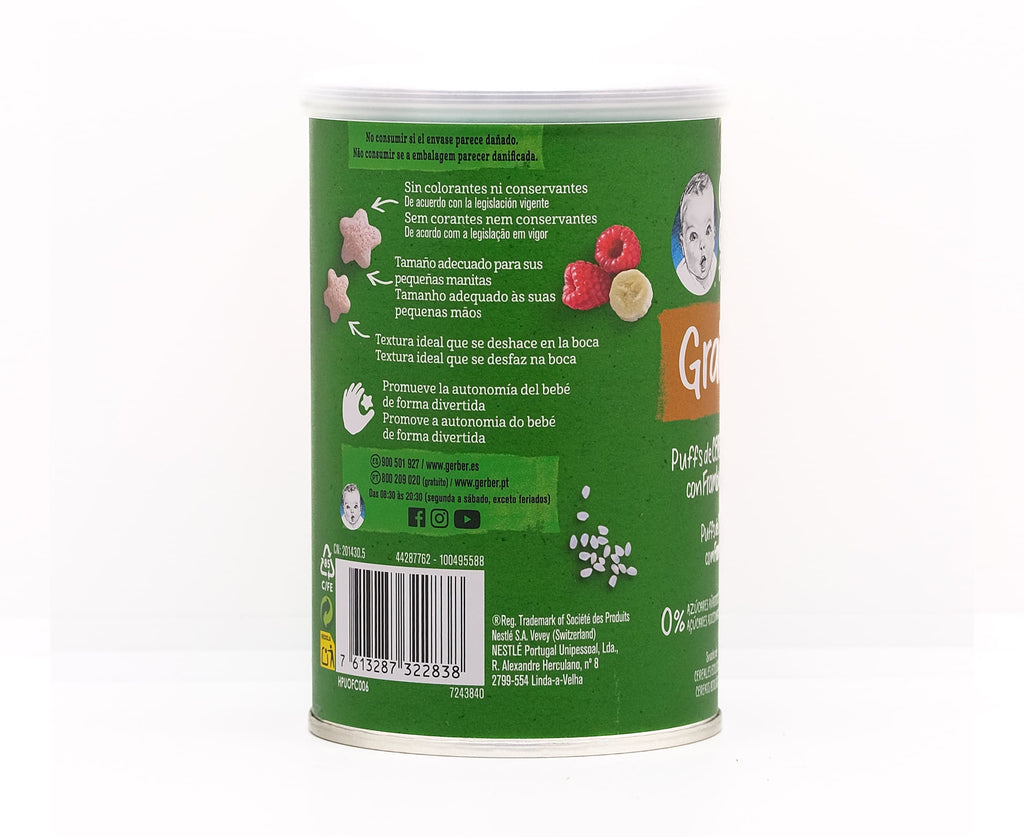 GERBER ORGANIC FOR BABY GRAIN AND GLOW -8 MONTH -Spanish Online Grocery in Dubai